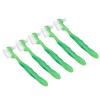 FreshCart Basics False Teeth Brush, Safe Denture Brush, Ergonomic Dirt Removal, Professional for Daily Life (Green) view 1