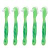 FreshCart Basics False Teeth Brush, Safe Denture Brush, Ergonomic Dirt Removal, Professional for Daily Life (Green) view 4