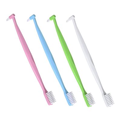 FOMIYES 4Pcs Double Headed Interdental Toothbrushes Ergonomic Design Soft Bristles for Orthodontic Braces Receding Gums and Detail Cleaning Multi Color for Precise Interspace Care