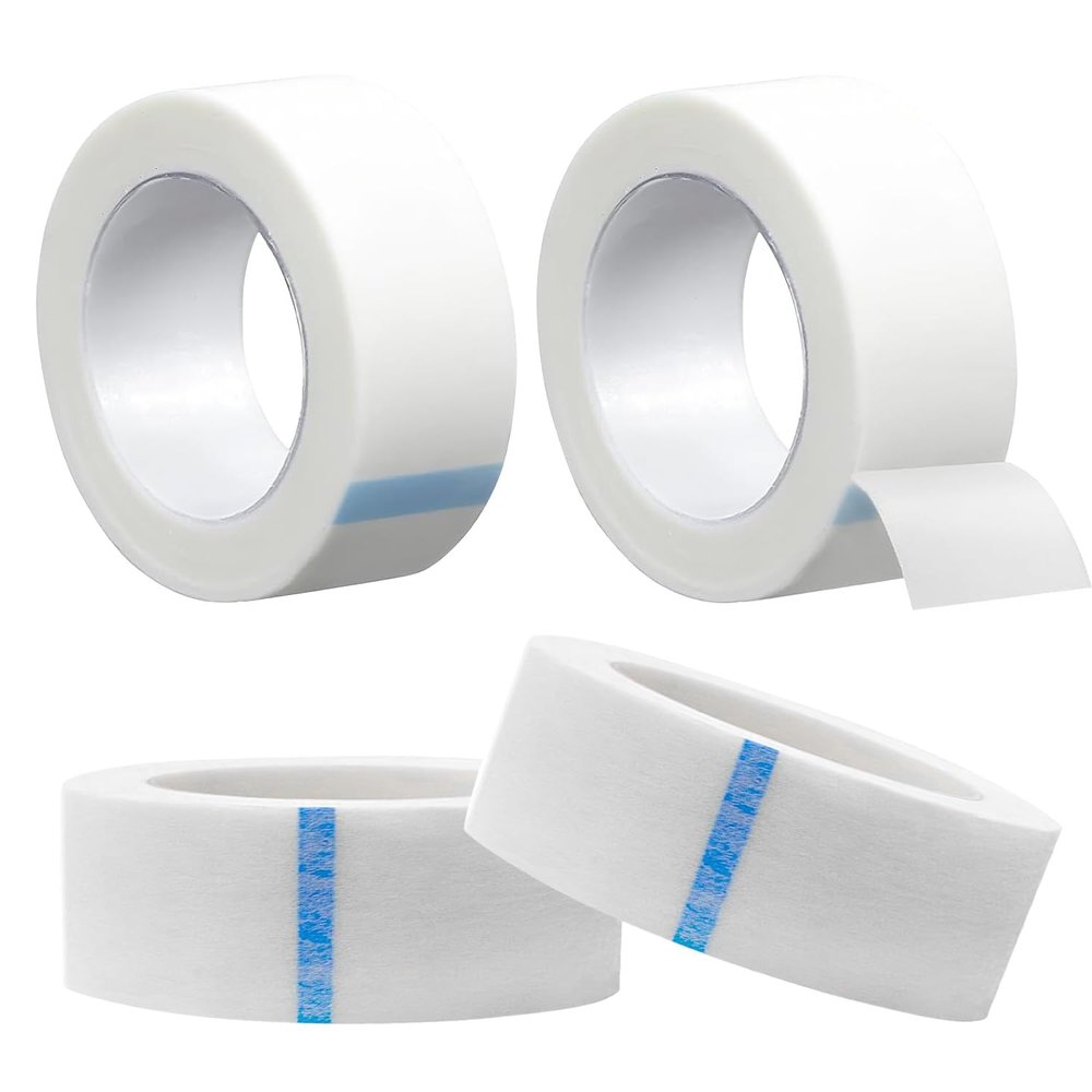 4 Rolls of 1.25cm x 9.1m Breathable Micropore Surgical Tape for Medical and DIY Applications