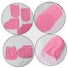 Anneome 2 Sets Paraffin Wax Hand and Foot Spa Gloves with Heat Retention for Manicure and Pedicure Skin Care Disposable Covers for Softening Dead Skin and Calluses White and Pink view 3