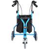 Folding Rollator Walker with Seat & Bag - Convenient Mobility Aid for Elderly & Handicapped Users - 3 Wheel Tri Walker with Lockable Brakes & Carry Bag - Comfortable & Portable view 2