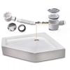 Acrylic Shower Base Tray with Drain, Slip-Resistant Surface, Leakproof Design for Modern Bathroom Installation view 4