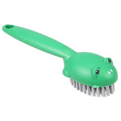 PLAFOPE Soft Bristle Scrub Brush for Shoes and Clothes Ergonomic Long Handle Household Cleaning Brush Pet Material Comfortable Grip for Bathroom and Laundry Use