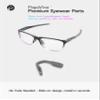 PapaViva 2 Pieces Replacement Nose Pads for Oakley Portal OO9446/Portal X OO9460 - Grey + Black Euro Fit view 2