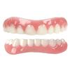 False teeth set,Dentures Veneers Teeth Dentures Teeth Natural Teeth Top and Bottom Veneers Snap on Comfort Dentures for Bad Teeth Men and Women view 1