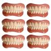 False teeth set,Silica Gel Dentures Upper and Lower Teeth Veneer Teeth Veneers for Men Women Size,6pair view 1