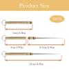 5 PCS Portable Titanium Toothpicks Reusable Pocket Toothpick Multifunctional Metal Toothpick with Protective Holder Key Ring for Outdoor Picnic Camping Traveling view 2