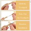 5 PCS Portable Titanium Toothpicks Reusable Pocket Toothpick Multifunctional Metal Toothpick with Protective Holder Key Ring for Outdoor Picnic Camping Traveling view 4