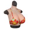 High Collar Style Artificial Silicone Breast Forms Fake Breast Suitable for Mastectomy Prosthesis Halloween Transgender Christmas Cross-Dresser Weddings Cosplay(White Skin,G Cup) view 3