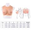Round Collar Style Realistic Silicone Breast Forms Boobs Enhancers Suitable for Mastectomy Halloween Christmas Crossdressers Weddings Cosplay(Yellow Skin,D~1700g) view 2