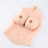 High Collar Artificial Realistic Silicone Breast Forms Fake Boobs Suitable for Mastectomy Prosthesis Crossdressers Weddings Christmas Halloween Cosplay(White Skin,H) view 3