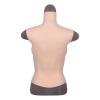 High Collar Realistic Half Body Silicone Breast Forms Fake Breast Boobs Enhancer Suitable for Mastectomy Prosthesis Halloween Transgender Christmas Cross-Dresser Weddings Cosplay(White Skin,G Cup) view 4