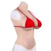 High Collar Realistic Silicone Breast Forms Back Hollow Out Fake Breast Suitable for Mastectomy Prosthesis Weddings Crossdressers Christmas Halloween Cosplay(White Skin,E/F~3250g) view 3