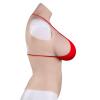 High Collar Realistic Silicone Breast Forms Back Hollow Out Fake Breast Suitable for Mastectomy Prosthesis Weddings Crossdressers Christmas Halloween Cosplay(White Skin,E/F~3250g) view 4