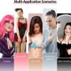 High Collar Style Silicone Breast Forms Boobs Enhancers Fake Breast Cotton Filler Suitable for Mastectomy Halloween Transgender Christmas Cross-Dresser Weddings Cosplay(Brown Skin,G~1525g) view 4
