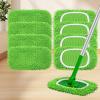 Reusable Mop Pads - Flat Dry Sweeping Cover - Washable Home Cleaning Pads for Laminate Floor Pet Hair Removal Commercial Outdoor Tile RV Counter Kitchen Hardwood Garage view 3