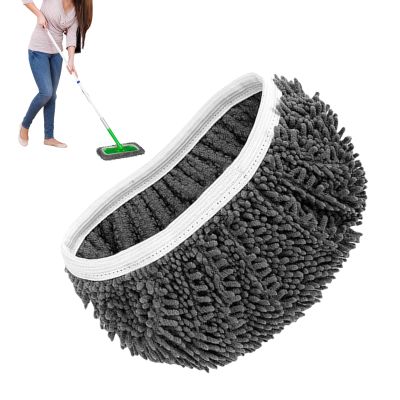 Reusable Mop Pads, Chenille Microfiber Refill Pads, Reusable Chenille Covers for Wet Dry Cleaning Floor Laminate Hardwood Sweeping Household