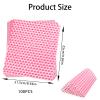 100 Pcs Greaseproof Paper Sheets,Burger Paper Sheets,25 X 21.5 cm Heart Style Wax Papers,Food Wrapping Papers,Sandwich Wrappers,Safe Greaseproof Deli Wrappers for Sandwiches,Burgers,Sweets,Cakes view 2