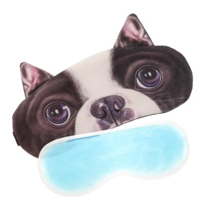 UTHCLO Cute Animal Sleeping Eye Mask with 3D Dog Design, Blocks Light and Fits Perfectly, Made from Short Plush and PES Fabrics, Lightweight Eye Cover for Sleeping Or Train Travel