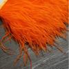 HtoxinDian 13-18CM 6M Ostrich Feather trim Cloth Belt for sewing DIY feather ribbon fringe Wedding dress clothes decoration view 2