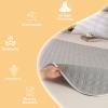 Morbuy Washable Incontinence Bed Pads for Kids and Adults, Waterproof Incontinence Pads for Bed Machine Washable Reusable Adjustable for Wheelchair Car Sofa (115*200cm,SC Red Tartan) view 4