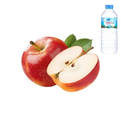 Red Apples 1kg comes with Kaltun Water Crisp, juicy apples perfect for breakfast, snacks & school lunches. Paired with pure spring water for freshness.
