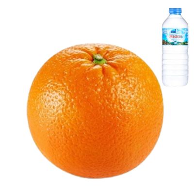 Large Oranges 1kg Comes with Kaltun Water Fresh, Vibrant Oranges Rich in Vitamin C for Immune Support & Snacks. Comes with Pure Spring Water for Hydration.
