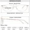 ALKAHE Large Reading Glasses for Women Men Oversized Cat Eye Thin Frame Blue Light Blocking Computer Readers Eyeglasses Clear Frame Gold Arm Glasses 1.0 view 2
