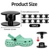 10 Pcs Black Screw Rivets for Shoe Repairs Durable Plastic Fasteners for Clogs and Sandals, DIY Replacement Buttons for Lost or Broken Straps view 2