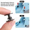 10 Pcs Black Screw Rivets for Shoe Repairs Durable Plastic Fasteners for Clogs and Sandals, DIY Replacement Buttons for Lost or Broken Straps view 3