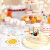 100Pcs Boho Sun Party Napkins,2-Ply 6.5x6.5 Inch Here Comes The Son Disposable Dinner Napkins First Trip Around The Sun for Summer BBQ, Pool Party,Birthday & the son baby shower decor view 4