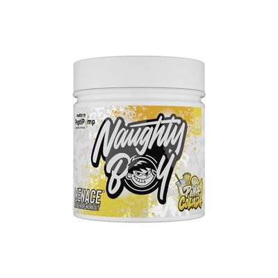 Naughty Boy Menace V2 Pre Workout Powder, High Stim Energy, Pump & Focus Formula with PeptiPump, Citrulline & Beta Alanine, 60 Servings, Pina Colada
