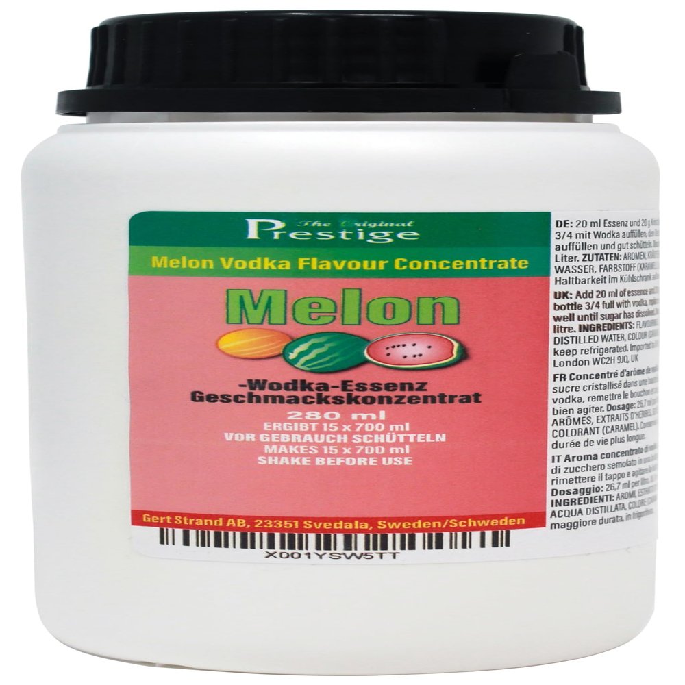 The Original Prestige - Melon Flavouring Essence Concentrate 280 ml Add 20 ml into 750 ml For Drinks and Beverages Mixers, HomeBrewing and More