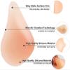 Lightweight Silicone Bra pad Breast Enhancer Inserts Bust Push up Pads Cleavage Suitable for Mastectomy Prosthesis Cosplay Bikini Swimsuit(Left Brown,A) view 4