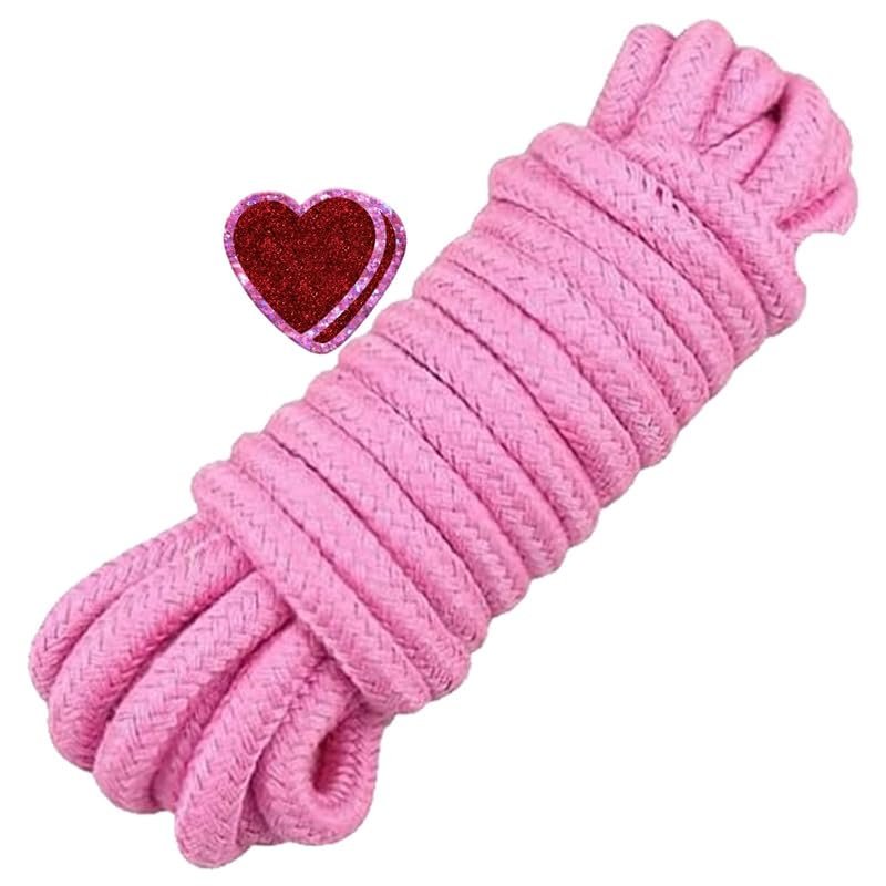 10 Meter Long Pink Multifunctional Rope, Indoor Fun Yoga Leg Strap, Portable Training Equipment, Couple Gift