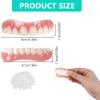 False teeth set,Veneers Dentures False Teeth Veneers Top and Bottom Silic False Teeth Bright Dentures False Teeth for Men and Women,08 view 2