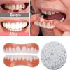 False teeth set,Veneers Dentures False Teeth Veneers Top and Bottom Silic False Teeth Bright Dentures False Teeth for Men and Women,08 view 4