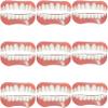 False teeth set,False Teeth Veneers Top and Bottom Veneers Teeth Nature Veneers Teeth Whitening Teeth with for Men Women,A,9PCS view 1
