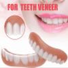 False teeth set,Dentures Veneer False Teeth for Men Women Teeth Top and Bottom False Teeth Silic for Teeth,A,8PCS view 4