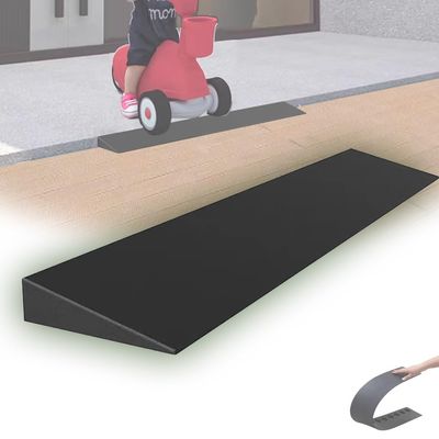 NHEISSCF Driveway Kerb Ramp, Flexible Curb Ramps Portable Driveway Ramps For Home Scooter Stroller(98x12x3 cm (38"x4.7"x1.2"))