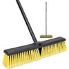 18 Inches Push Broom Outdoor- Heavy Duty Commercial Broom with 64.5" Long Handle and Stiff Bristles for Patio Garage Deck Concrete Wood Stone Tile Driveway Yard Warehouse Shop Floor Cleaning view 1