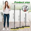 18 Inches Push Broom Outdoor- Heavy Duty Commercial Broom with 64.5" Long Handle and Stiff Bristles for Patio Garage Deck Concrete Wood Stone Tile Driveway Yard Warehouse Shop Floor Cleaning view 2