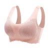 2026 Women Underwear Without Steel Ring Sleep Bra Latex Underwear Traceless Back Heart Bar, pink, XXL view 1