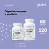 Osavi Digestive Enzymes + Probiotic 120 Vegan Capsules | DigeZyme + LactoSpore | 7 Digestive Enzymes with Papain & Bromelain | Clinically Studied Ingredients | Clean Label view 2