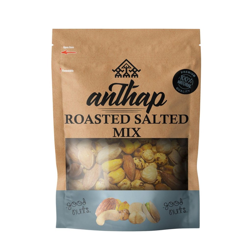 Anthap Roasted Salted Mix, Pistachio, Cashew, Almond, Hazelnut, Corn, Peanut, Yellow & Crunchy Chickpeas, Perfect Party Snack, Healthy Treat for Movie Nights & Sharing, 1kg