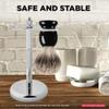 Aboiled Safety Razors Stand with Brush Holder Razors Holder is More Stable to Prolong The Life of Your Razors Compatible with Long Handle Safety Razors Black view 2