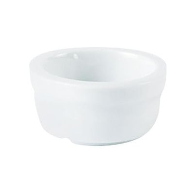 We Can Source It Ltd Butter Pat 3cl 1oz Pack of 12 Durable Stoneware with Classic Design Ideal for Serving Butter Spreads Condiments in Restaurants Cafes Hotels Catering and Elegant Dining Settings