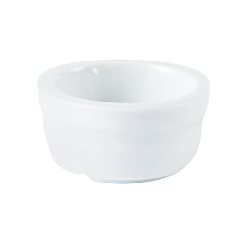 We Can Source It Ltd Butter Pat 3cl 1oz Pack of 12 Durable Stoneware with Classic Design Ideal for Serving Butter Spreads Condiments in Restaurants Cafes Hotels Catering and Elegant Dining Settings
