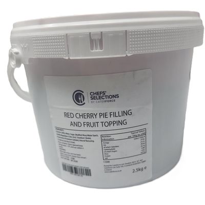 Chefs' Selections Red Cherry Pie Filling & Fruit Topping 2.5kg